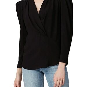 IRO top with balloon sleeves / shoulderpads size 4